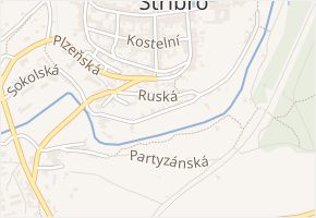 Na Příkopech v obci Stříbro - mapa ulice
