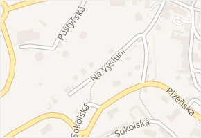 Na Výsluní v obci Stříbro - mapa ulice