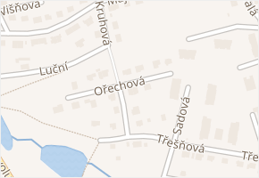 Ořechová v obci Stříbro - mapa ulice