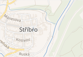 Pivovarská v obci Stříbro - mapa ulice