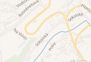 Sokolská v obci Stříbro - mapa ulice