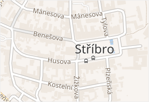 Stříbro v obci Stříbro - mapa části obce