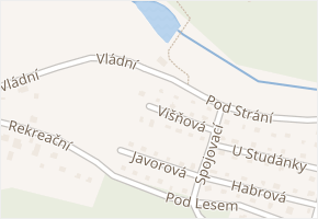 Višňová v obci Stříbro - mapa ulice