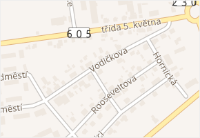 Vodičkova v obci Stříbro - mapa ulice