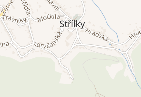 Chaloupky v obci Střílky - mapa ulice