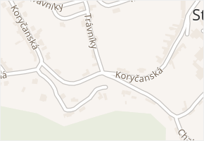 Koryčanská v obci Střílky - mapa ulice