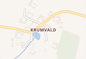Krumvald v obci Střítež - mapa části obce