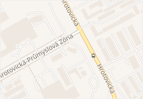 Hrotovická-Průmyslová Zóna v obci Střítež - mapa ulice