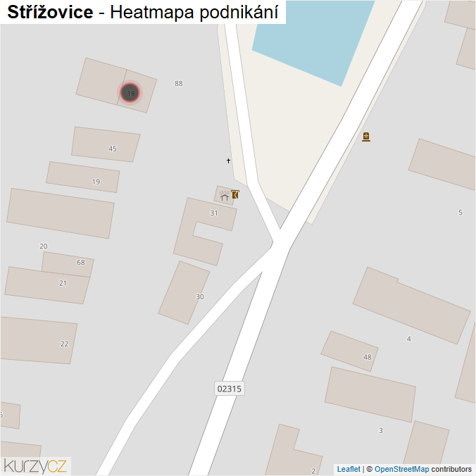 Mapa Střížovice - Firmy v obci.