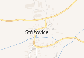 Střížovice v obci Střížovice - mapa části obce