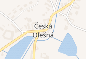 Česká Olešná v obci Strmilov - mapa části obce