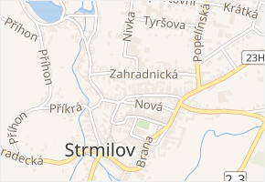 Dlouhá v obci Strmilov - mapa ulice