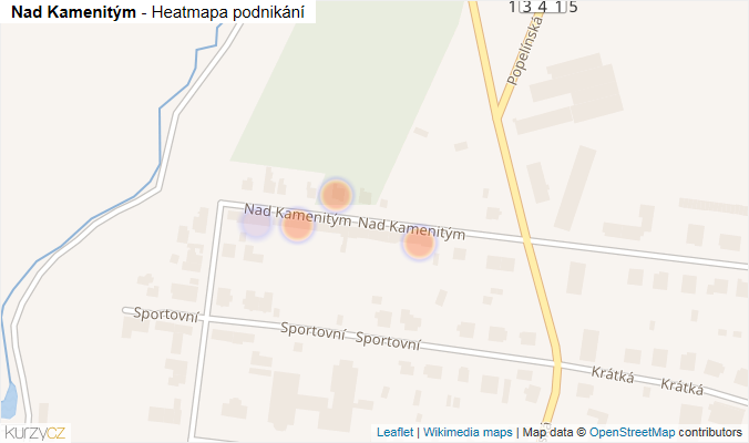 Mapa Nad Kamenitým - Firmy v ulici.