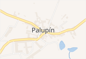 Palupín v obci Strmilov - mapa části obce