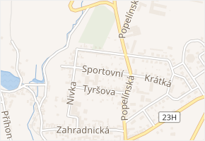 Sportovní v obci Strmilov - mapa ulice