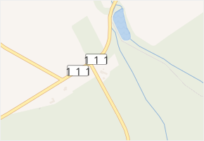 Hliňánky v obci Struhařov - mapa části obce