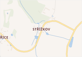 Střížkov v obci Struhařov - mapa části obce