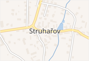 Struhařov v obci Struhařov - mapa části obce