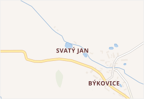 Svatý Jan v obci Struhařov - mapa části obce