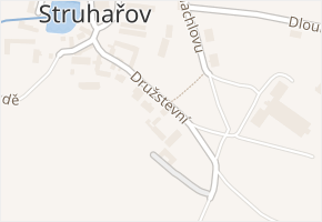 Družstevní v obci Struhařov - mapa ulice