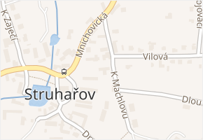 K Machlovu v obci Struhařov - mapa ulice