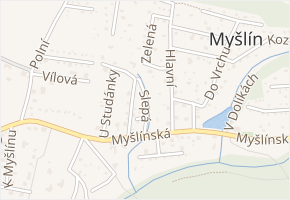 Slepá v obci Struhařov - mapa ulice