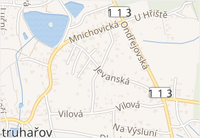 Spojovací v obci Struhařov - mapa ulice