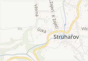 Úzká v obci Struhařov - mapa ulice