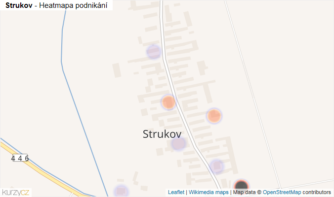 Mapa Strukov - Firmy v části obce.