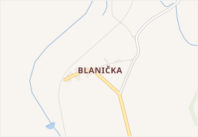 Blanička v obci Strunkovice nad Blanicí - mapa části obce