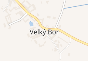 Velký Bor v obci Strunkovice nad Blanicí - mapa části obce