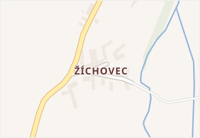 Žíchovec v obci Strunkovice nad Blanicí - mapa části obce