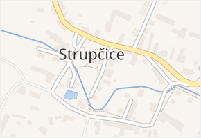 Strupčice v obci Strupčice - mapa části obce