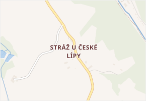Stráž u České Lípy v obci Stružnice - mapa části obce