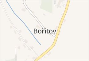 Bořitov v obci Studené - mapa části obce