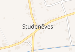 Studeněves v obci Studeněves - mapa části obce