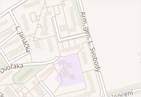 Arm. gen. L. Svobody v obci Studénka - mapa ulice