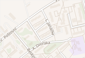 L. Janáčka v obci Studénka - mapa ulice
