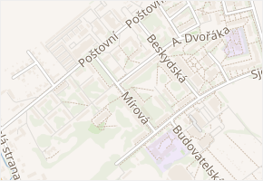 Mírová v obci Studénka - mapa ulice