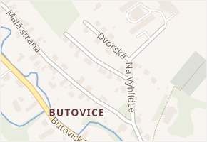 Na Vyhlídce v obci Studénka - mapa ulice