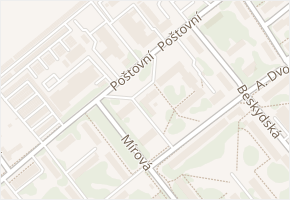Poštovní v obci Studénka - mapa ulice