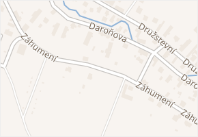 Záhumení v obci Studénka - mapa ulice