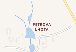 Petrova Lhota v obci Studený - mapa části obce