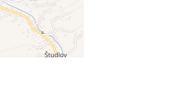 Študlov v obci Študlov - mapa části obce