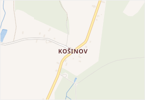 Košinov v obci Studnice - mapa části obce