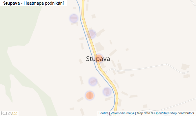 Mapa Stupava - Firmy v části obce.