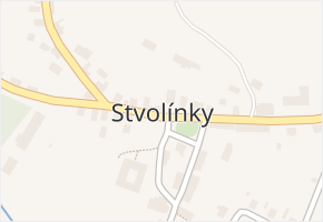 Stvolínky v obci Stvolínky - mapa části obce