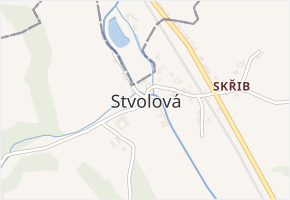 Stvolová v obci Stvolová - mapa části obce