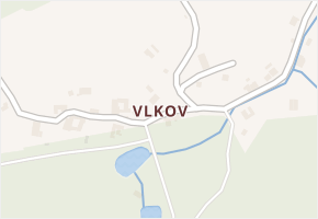 Vlkov v obci Stvolová - mapa části obce