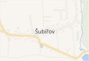 Šubířov v obci Šubířov - mapa části obce